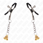 KINK - GOLD BELL PENDANT NIPPLE CLAMPS 6 CM - Amore24