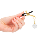KINK - GLASS BEAD NIPPLE CLAMPS GOLD 6 CM - Amore24