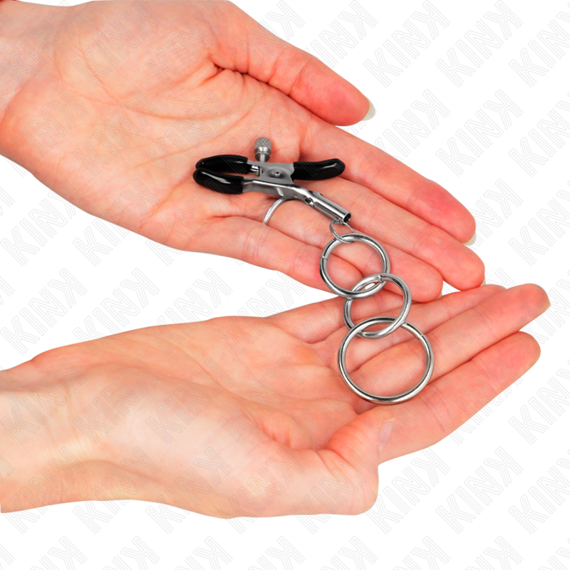 KINK - 3 O-RING NIPPLE CLAMP 6 CM - Amore24