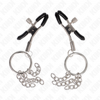 KINK - O RING NIPPLE CLAMP AND LITTLE CHAIN SILVER 6 CM - Amore24