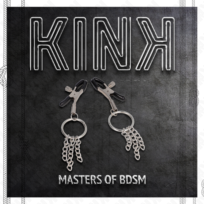 KINK - O RING NIPPLE CLAMP AND LITTLE CHAIN SILVER 6 CM - Amore24