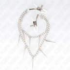 KINK - NIPPLE CLAMPS WITH SPIKES CHAINS 30 CM - Amore24
