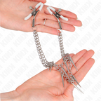KINK - NIPPLE CLAMPS WITH SPIKES CHAINS 30 CM - Amore24