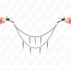KINK - NIPPLE CLAMPS WITH SPIKES CHAINS 30 CM - Amore24