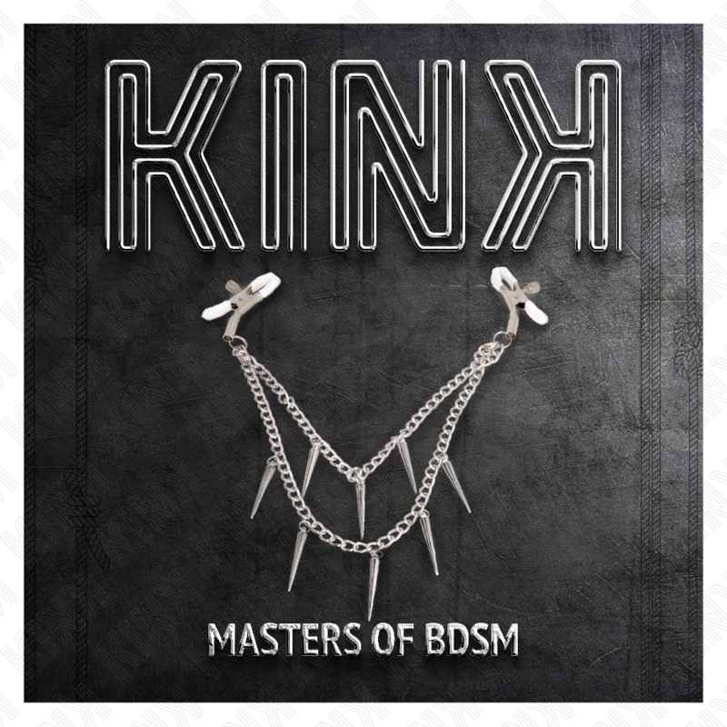 KINK - NIPPLE CLAMPS WITH SPIKES CHAINS 30 CM - Amore24