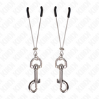 KINK - THIN HOOK NIPPLE CLAMP SILVER 7 CM - Amore24