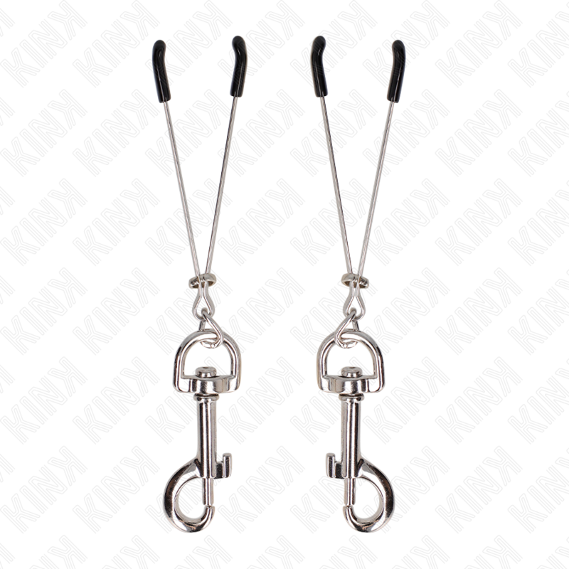 KINK - THIN HOOK NIPPLE CLAMP SILVER 7 CM - Amore24
