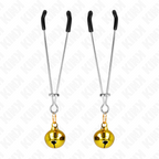 KINK - THIN BELL NIPPLE CLAMPS GOLD 7 CM - Amore24