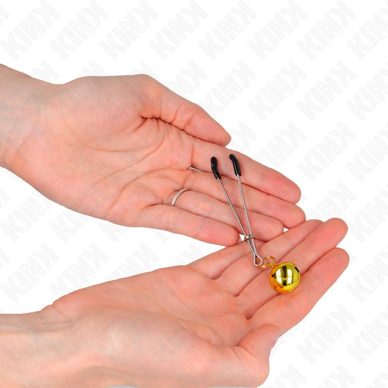 KINK - THIN BELL NIPPLE CLAMPS GOLD 7 CM - Amore24