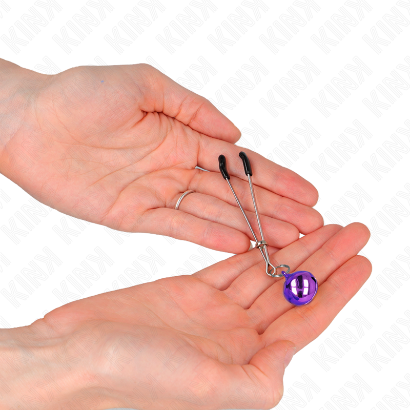 KINK - THIN BELL NIPPLE CLAMPS PURPLE 7 CM - Amore24