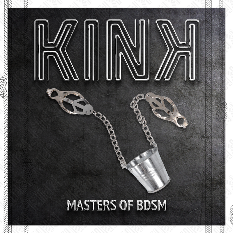 KINK - NIPPLE CLAMPS WITH A BUCKET SILVER - Amore24
