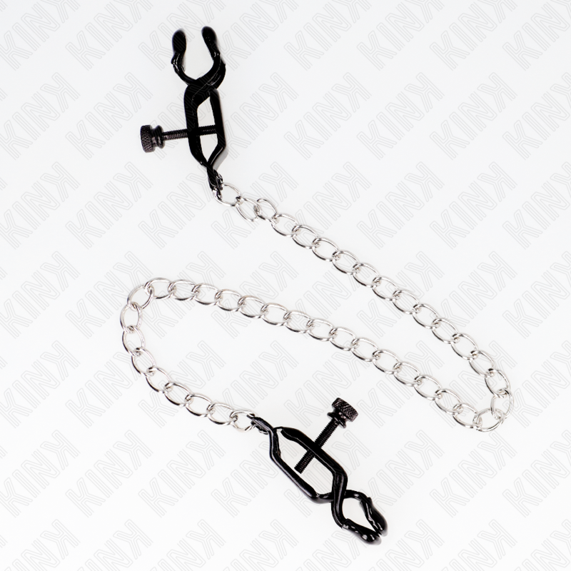 KINK - FLAT CHAIN NIPPLE CLAMPS SILVER 30 CM - Amore24