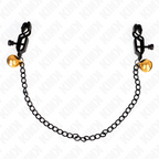 KINK - FLAT CHAIN NIPPLE CLAMPS AND BELL SILVER 30 CM - Amore24