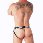 MACHO - MX26X1 JOCK GRID WHITE XL - Amore24