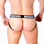 MACHO - MX27GR LEATHER JOCK GRAY BEIGE XL - Amore24