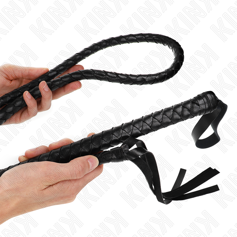 KINK - LONG BLACK SNAKE WHIP 210 CM - Amore24