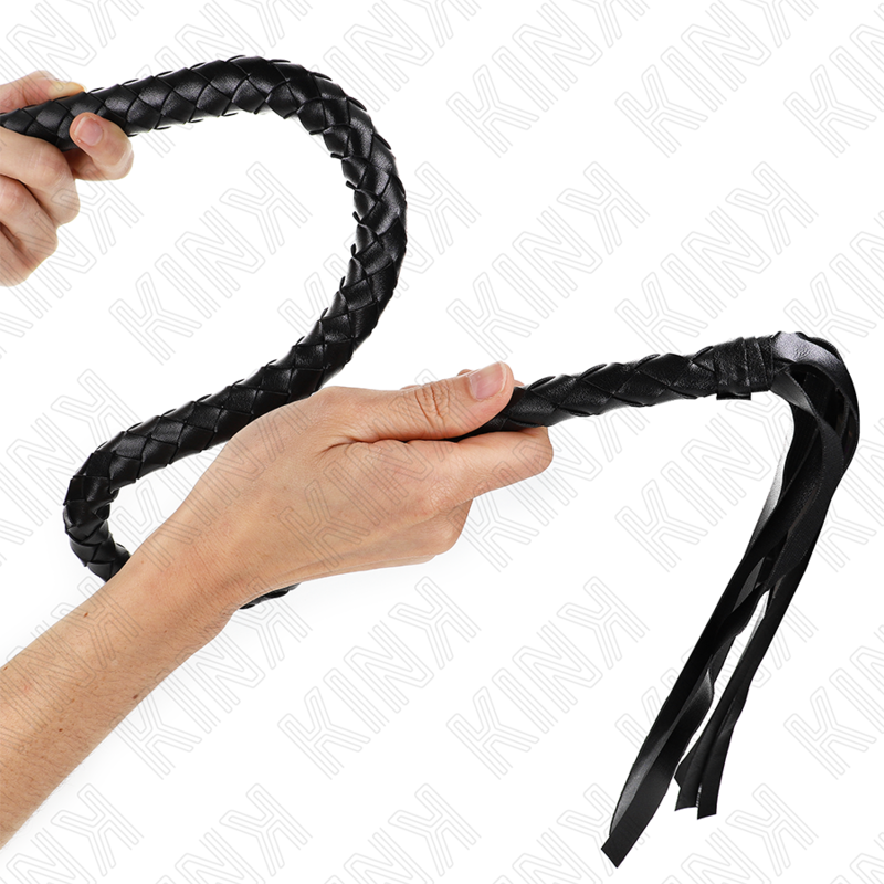 KINK - SNAKE WHIP WITH BLACK HAND RING 65 CM - Amore24