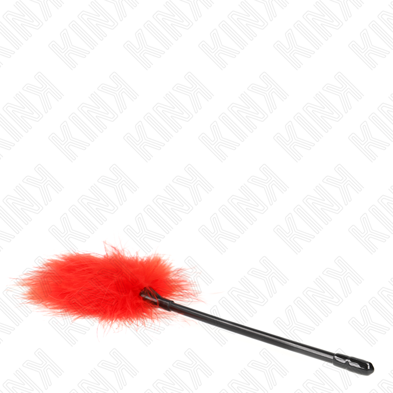 KINK - RED TICKLE FEATHERS USED FOR THE BONDAGE KIT 27 CM - Amore24