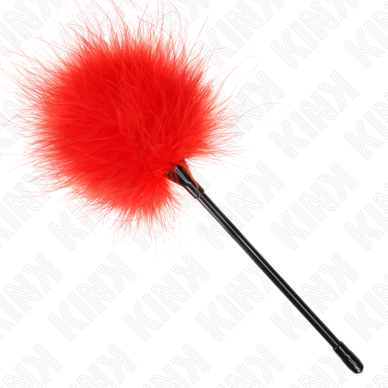 KINK - RED TICKLE FEATHERS USED FOR THE BONDAGE KIT 27 CM - Amore24