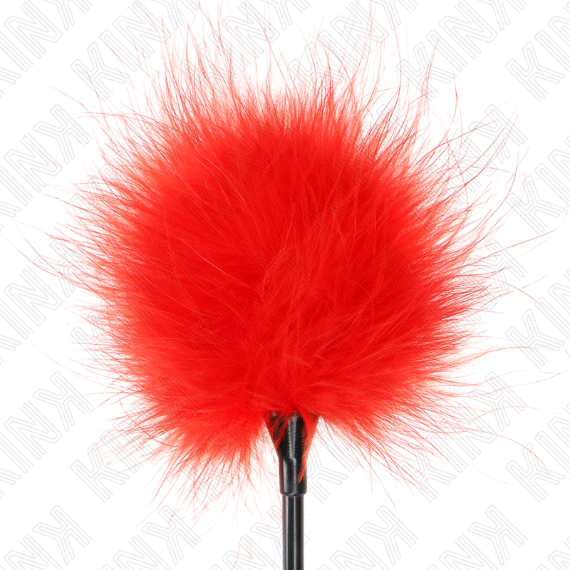 KINK - RED TICKLE FEATHERS USED FOR THE BONDAGE KIT 27 CM - Amore24