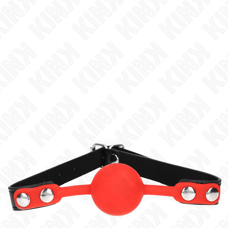 KINK - RED SILICONE BALL 4 CM GAG 60 x 2 CM - Amore24
