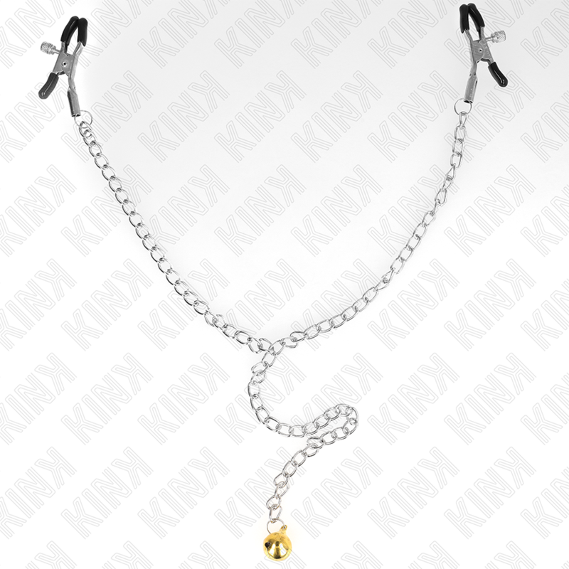 KINK - CHAIN NIPPLE CLAMPS WITH BELL 30 CM - Amore24