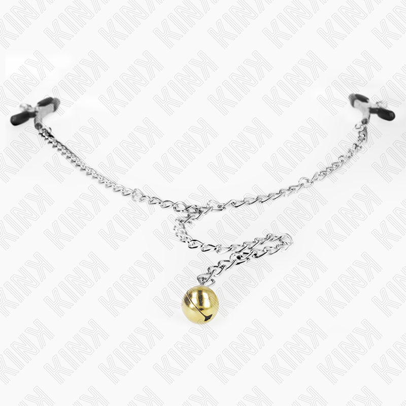 KINK - CHAIN NIPPLE CLAMPS WITH BELL 30 CM - Amore24