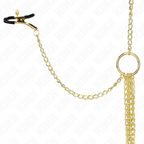 KINK - 4 NIPPLE AND CLIT CLAMPS ADJUSTABLE GOLD - Amore24