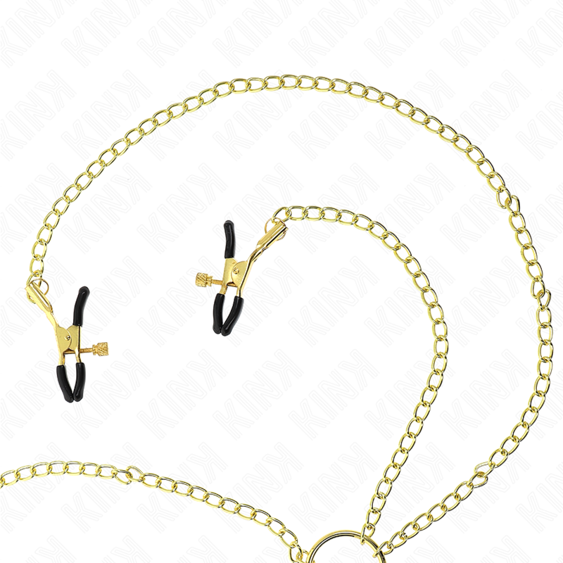 KINK - 4 NIPPLE AND CLIT CLAMPS ADJUSTABLE GOLD - Amore24