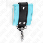 KINK - PREMIUM LOCKABLE WRIST RESTRAINTS BLACK / BLUE ADJUSTABLE 21-28 CM X 5.5 CM - Amore24