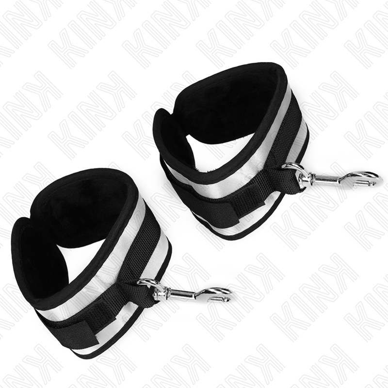 KINK - NEOPRENE WRIST CUFFS GREY 23 X 5 CM - Amore24