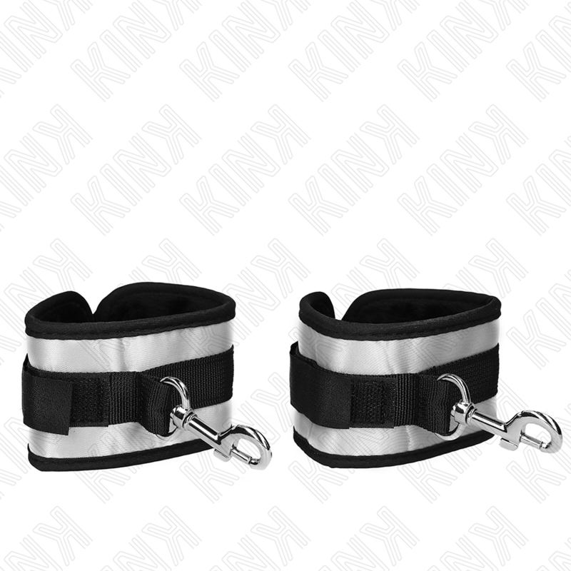 KINK - NEOPRENE WRIST CUFFS GREY 23 X 5 CM - Amore24