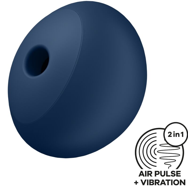 SATISFYER - AIR POWER 4 STIMULATOR & VIBRATOR 12 VIBRATIONS BLUE - Amore24