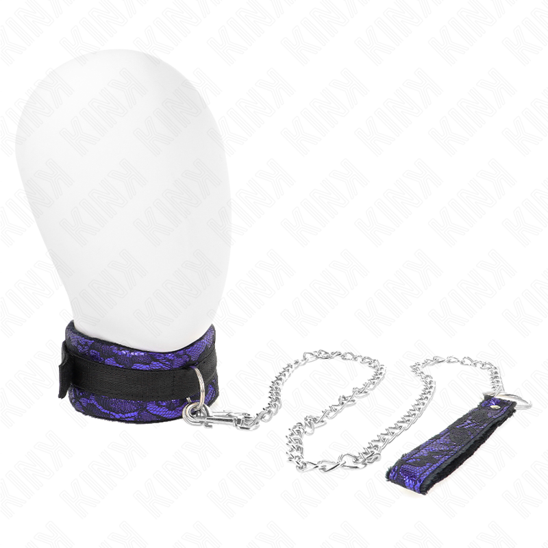 KINK - SHORT VELVET LACE NECKLACE WITH BELT 105 CM WITH NYLON TRIM 44 X 5.5 CM - Amore24