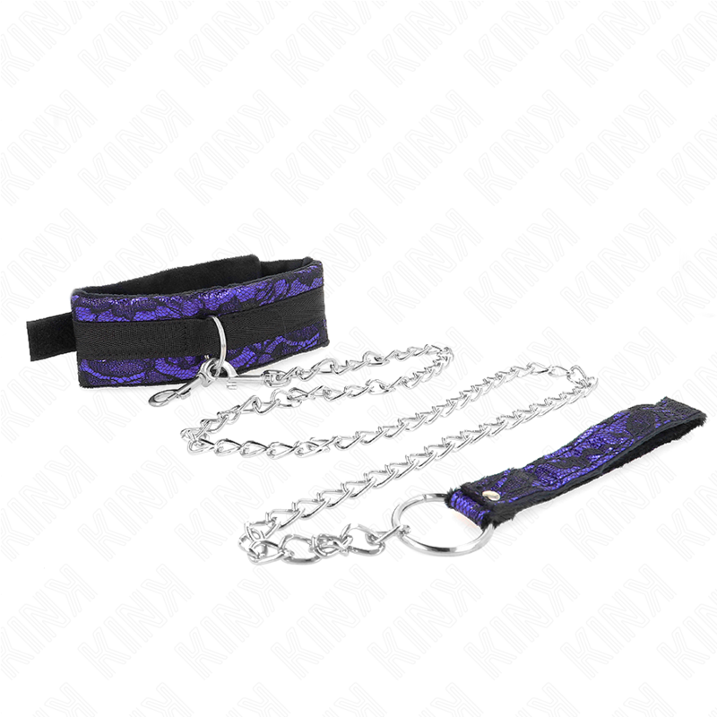 KINK - SHORT VELVET LACE NECKLACE WITH BELT 105 CM WITH NYLON TRIM 44 X 5.5 CM - Amore24