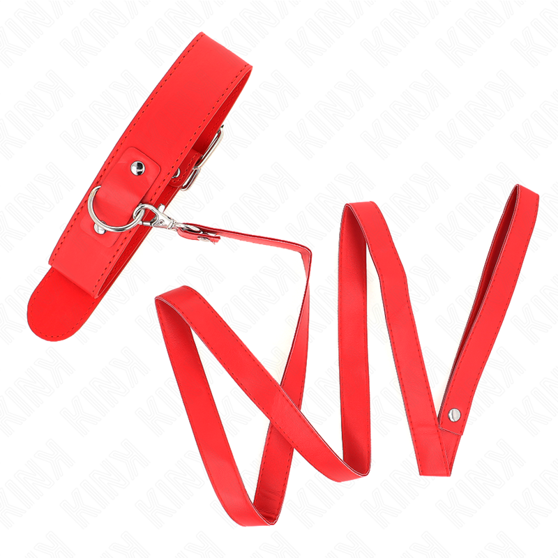 KINK - NECKLACE WITH BELT 116 CM ROJO STRAP ADJUSTABLE 32-50 CM X 8 CM - Amore24