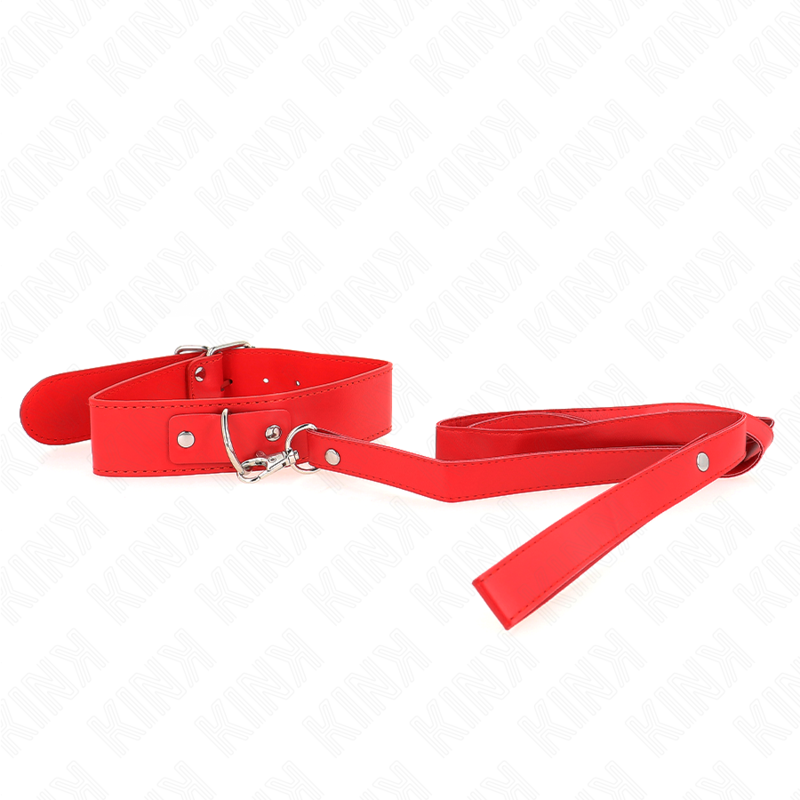 KINK - NECKLACE WITH BELT 116 CM ROJO STRAP ADJUSTABLE 32-50 CM X 8 CM - Amore24
