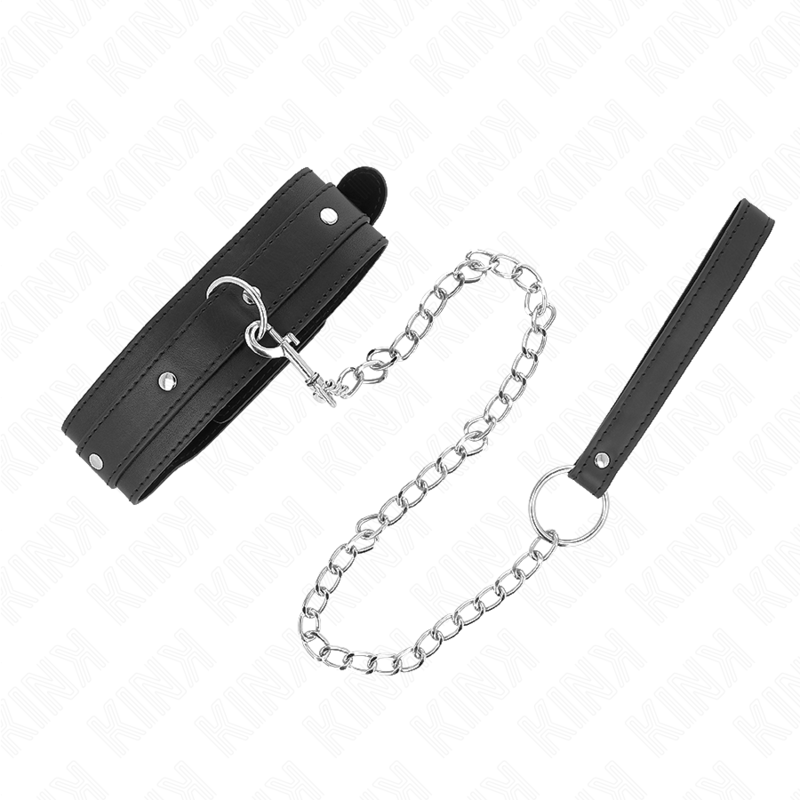 KINK - NECKLACE WITH LEASH 65 CM 1 RING ADJUSTABLE 38-49 CM X 5 CM - Amore24