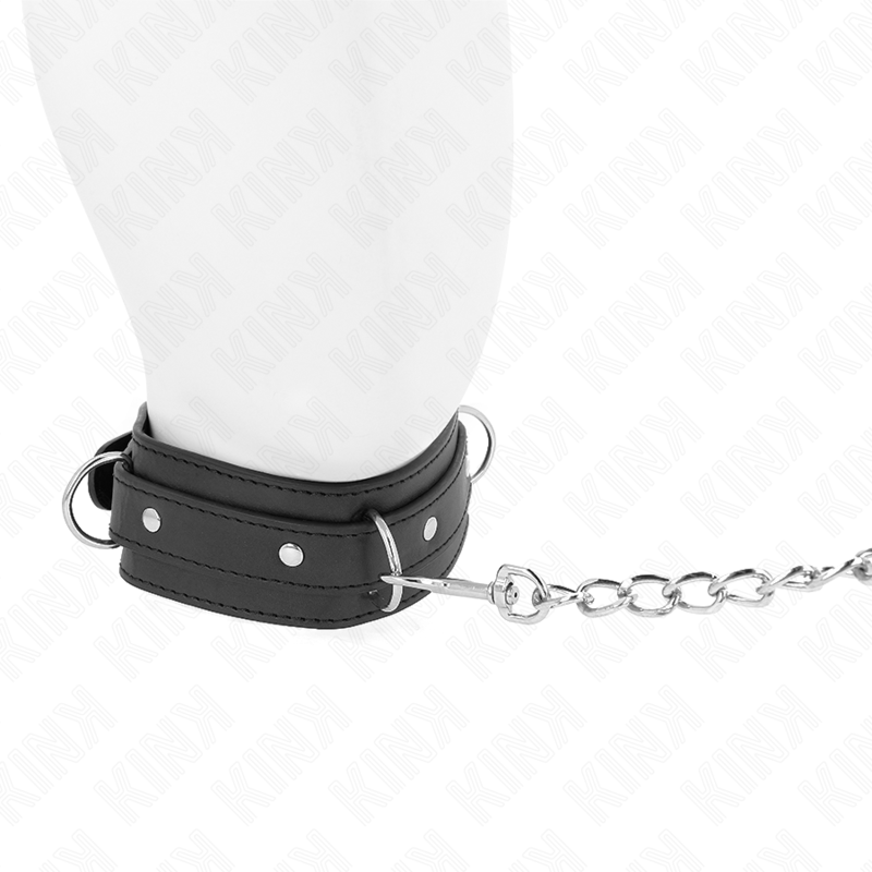 KINK - NECKLACE WITH LEASH 65 CM 3 RING MODEL 1 ADJUSTABLE 38-49 CM X 5 CM - Amore24
