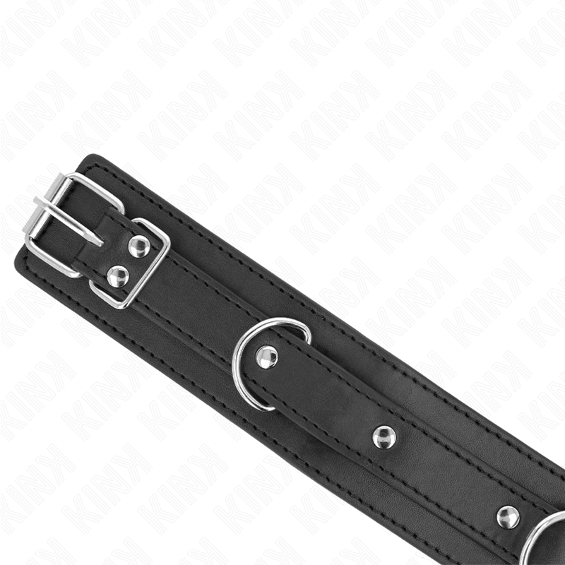 KINK - NECKLACE WITH LEASH 65 CM 3 RING MODEL 1 ADJUSTABLE 38-49 CM X 5 CM - Amore24