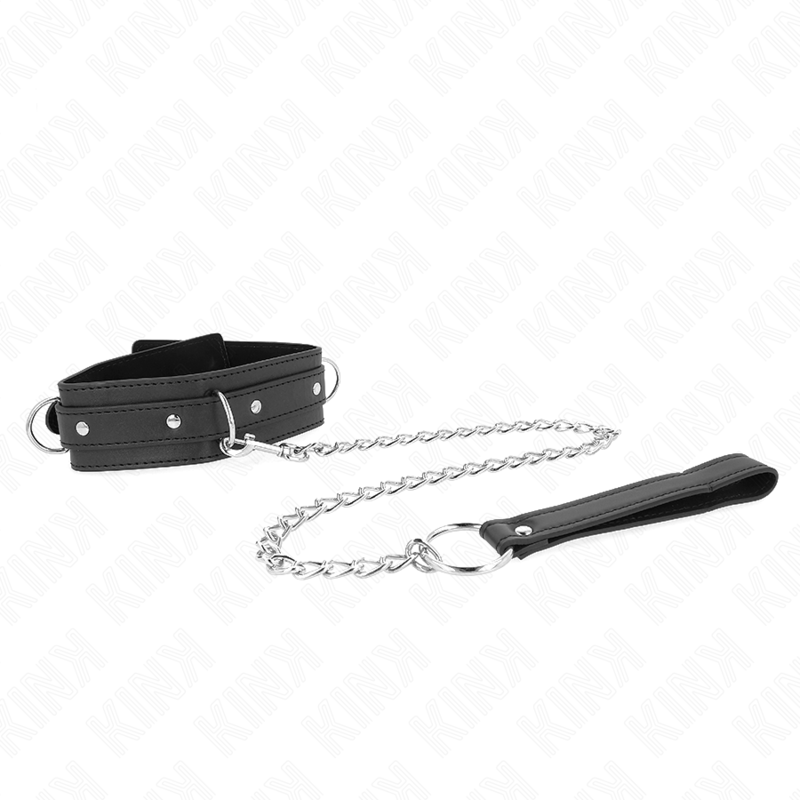 KINK - NECKLACE WITH LEASH 65 CM 3 RING MODEL 1 ADJUSTABLE 38-49 CM X 5 CM - Amore24