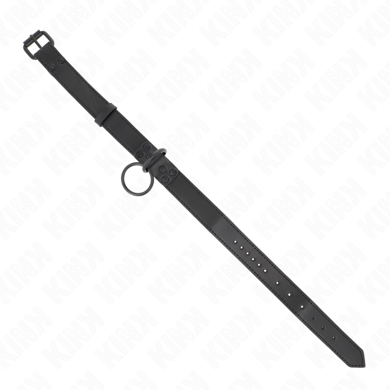 KINK - COLLAR WITH DARK LEASH 65 CM ADJUSTABLE 37-54 CM X 3 CM - Amore24
