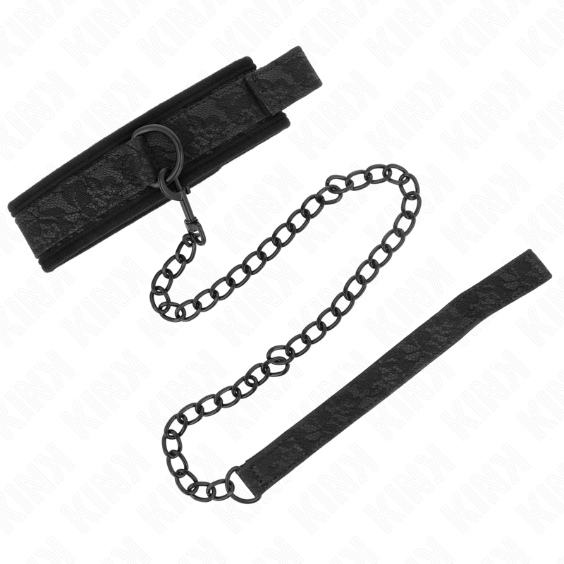 KINK - BASIC MODEL COLLAR WITH LEASH 77 CM MODEL 5 AJUSTABLE 34-54 CM X 5 CM - Amore24