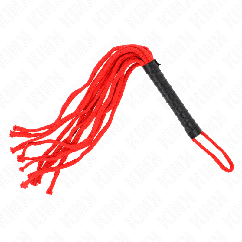 KINK - ROJO ROPE WHIP 56 CM - Amore24
