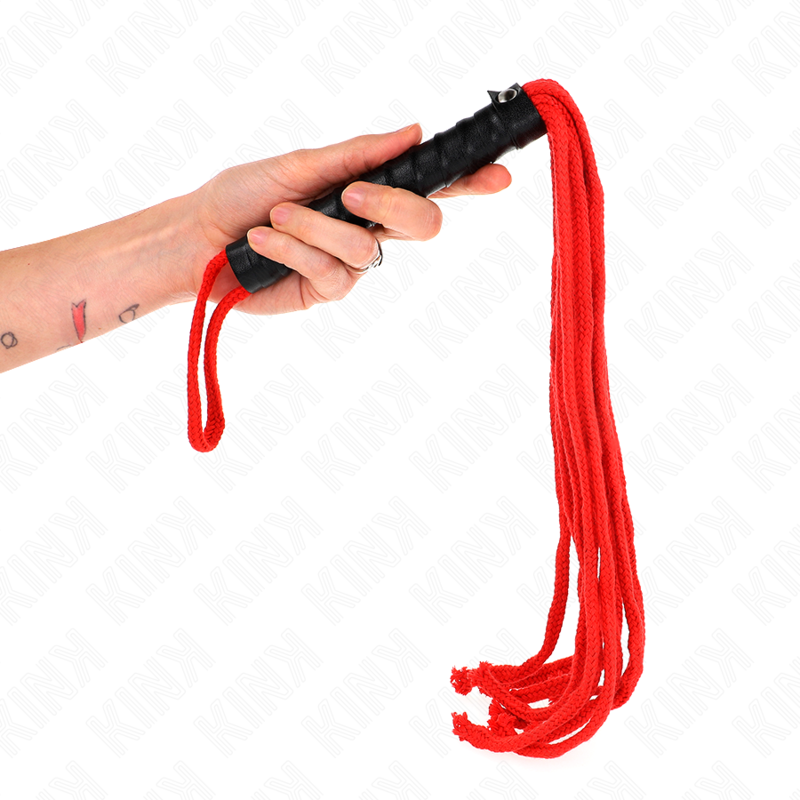 KINK - ROJO ROPE WHIP 56 CM - Amore24
