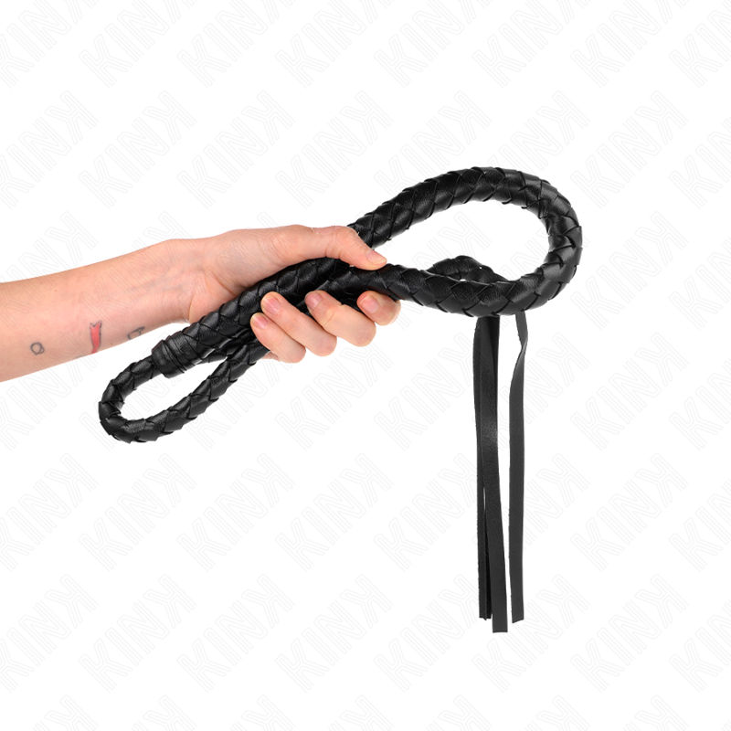 KINK - LONG WHIP WITH BEADS 110 CM - Amore24