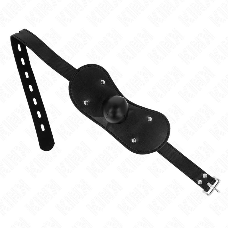 KINK - BALL GAG MOUTH MASK WITH LOCK ADJUSTABLE 42-60 CM - Amore24