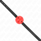 KINK - SIMPLICITY RED BREATHABLE 4.5 CM BALL GAG 62 x 1.5 CM - Amore24