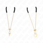 KINK - THIN NIPPLE CLAMPS GOLD 7 CM - Amore24
