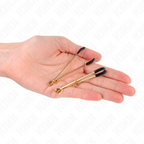 KINK - THIN NIPPLE CLAMPS GOLD 7 CM - Amore24